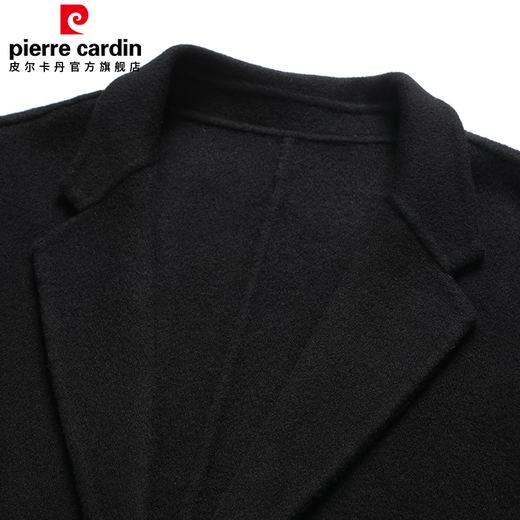 Pierre Cardin 100% sheep wool double-sided woolen coat men's windbreaker mid-length woolen coat casual jacket for men
