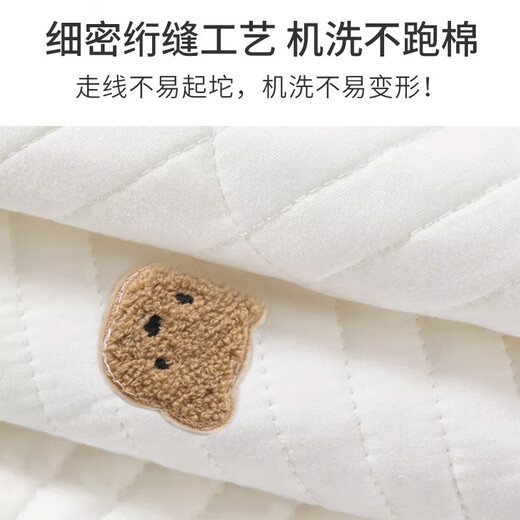 Crib hanging bag storage bag children's bedside bedside baby toy storage bag urine arrangement bag bear bedside hanging bag double pocket