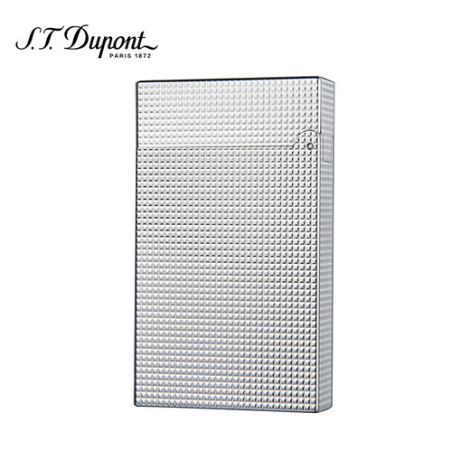 Dupont S.T.Dupont French Ligne2 Slim Series Diamond-Stuhl-PUTERNED GLOMPLATED PIPE HINDER ECHTE GESEHEN 17081 Silber, 1