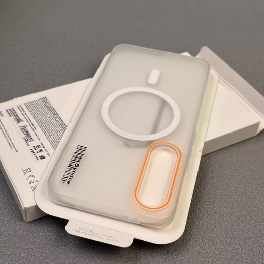 
Jinrong high-end titanium gray ultra-thin soft sand suitable for Meizu 21Pro mobile phone case Meizu 21 magnetic skin-absorbing translucent creative fashion hard contrast color large hole anti-fall protective case [Mist sand white] Magnetic foggy surface matte barcode Meizu 21 Pro