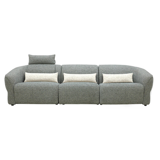 
Lezhibao LAZBOY fabric zero wall function sofa living room multi-person imperial concubine seat Chenille sofa blue star 673 wave blue-2.95m-small-three-person dual electric