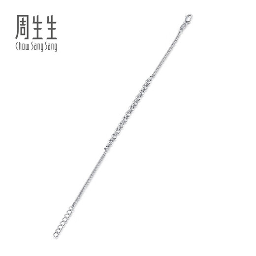 Chow Sang Sang (CHOW SANG SANG) platinum bracelet Pt950 wheat ear bracelet for women 91961B 19 cm