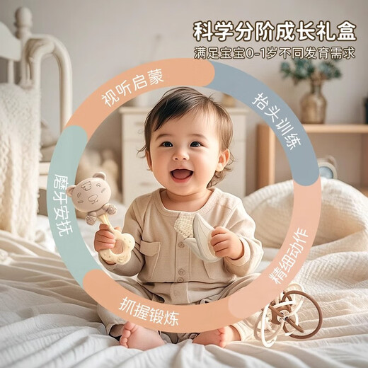 Shangyun rattle full moon gift hand rattle baby supplies toys infant newborn meeting gift 0-6 months baby