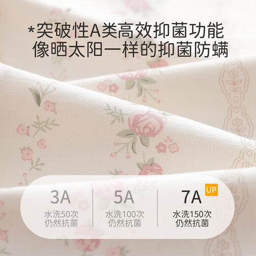 Yunxiangyi Children's Pyjamas Girls Pyjamas Automne Classe A Tempérament antibactérien Tempérament doux Fleur Fleur Princesse Style Parent-Child Pajamas M Taille