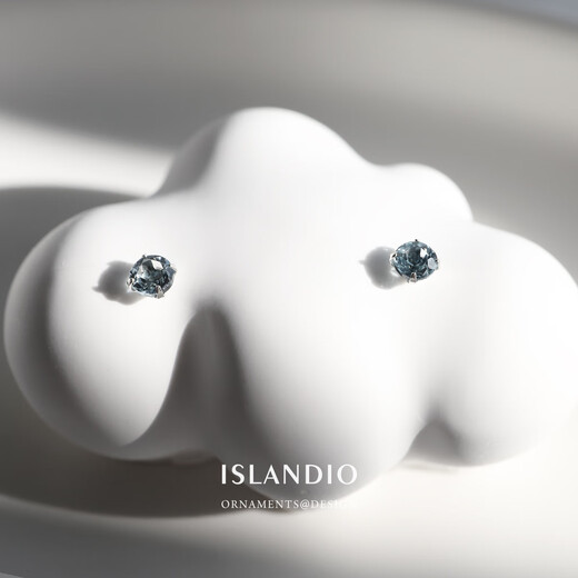 Chili Natural Tanzanite 3mm Sapphire Earrings London Blue Topaz Mini Sterling Silver Ear Support Women's Fashion Tanzanite 3mm丨Silver Pair