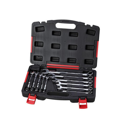 Liyide fully polished dual-purpose wrench plum-opening dual-purpose 91114-piece set E1528E1527E1530E1529 E15279-piece fully polished dual-purpose wrench