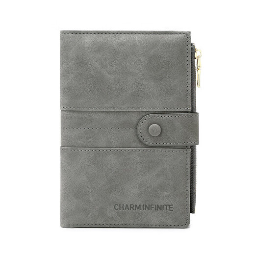Multifunktionales Reisepassbeutel Neues mattes Design PU Textur Anti-Diebstahl-Pinsel-Brieftasche geeignet für Jugendgeschäftsstil Pu Pink [Anti-Diebstahl-Pinsel]