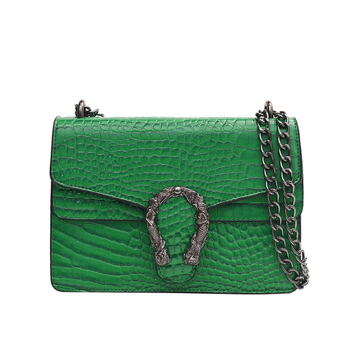 MK MILA2025新款女包复古潮流链条单肩包女时尚简约斜挎小方包 白色