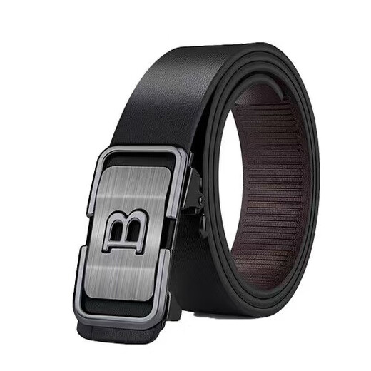 Toothless automatic buckle, inner wear, holeless belt head, men's trousers belt head, toothless, slotless 3.3cm inner buckle, high-end gold 115cm