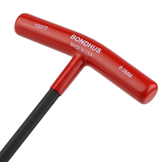 BONDHUST type hexagonal wrench special length hexagonal screwdriver T-handle 6-angle wrench 3X152mm 15256