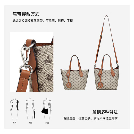 NAVIGARE意大利小帆船托特包女大容量单肩斜挎通勤包25新款手提包节日礼物 灰色