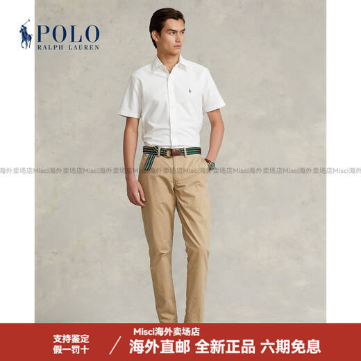 Ralph Lauren Men's Clotic Classic Oxford Camiseta de manga corta RL11969 100-White XS