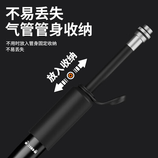 卡尔美（KELME）自行车打气筒便携迷你山地公路车充气泵足篮球美法嘴通用充气筒