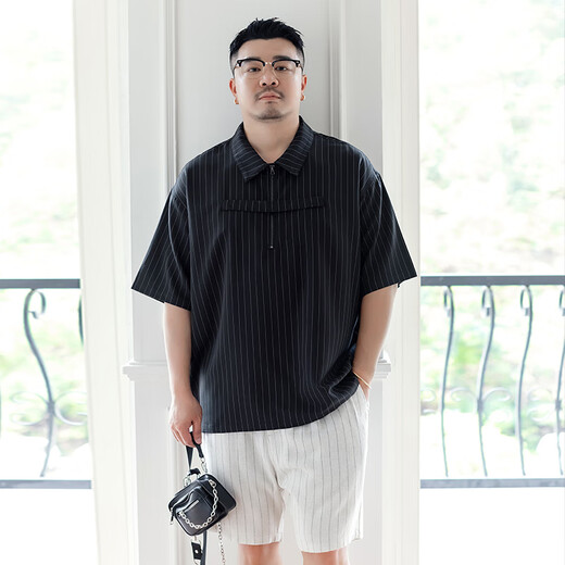 Wayne Xavier Waynexzavier Wayne Xavier Große losen große Größe von Herren-Sommer halbelastischer Taille gestreiftes Nüsse Fünf-Kubische Shorts Hosen 9227 Weiß 3xl (190jin [Jin entspricht 0,5 kg] -210jin [Jin ist gleich 0,5 kg] xxs entspricht