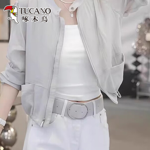 
Woodpecker American Fashion Simple 2025 Summer Thin Jacket Women's Loose and Evergrande Clothes Short Outdoor Sunscreen Clothes Women's White 2XL Recommended 125-140Jin [Jin equals 0.5 kg]
