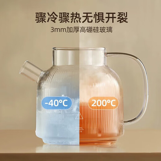 Health kettle all-glass stew all-in-one kettle mini household constant temperature kettle tea maker electric kettle electric ceramic stove turquoise 1.5L with tea drain/12H smart insulation