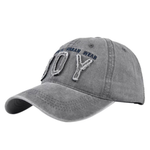 Junge Junge grenzüberschreiterer Junge bestickter Baseballmütze Wäsche dreidimensional gestickte Baseballkappe Retro Hut Sonnenhut Frauenhut 11301-1 Schwarz einstellbar