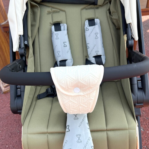 DearMom Roman Holiday stroller a2 summer full-cover anti-mosquito net dm stroller anti-mosquito universal accessories Roman holiday stroller milk coffee color front span with cotton