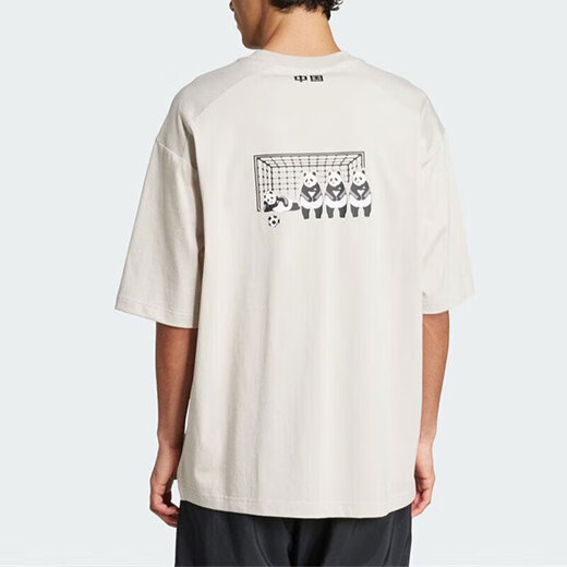 
Adidas (adidas) men and women short-sleeved 2025 summer new PANDA panda print Chinese style sports and casual breathable T-shirt JZ3271 L