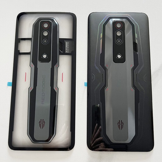 VYOPBC适用于红魔7S后盖玻璃NX679S手机后壳外壳电池盖背壳后屏 红魔7S后盖暗夜骑士+镜片 配工 外壳