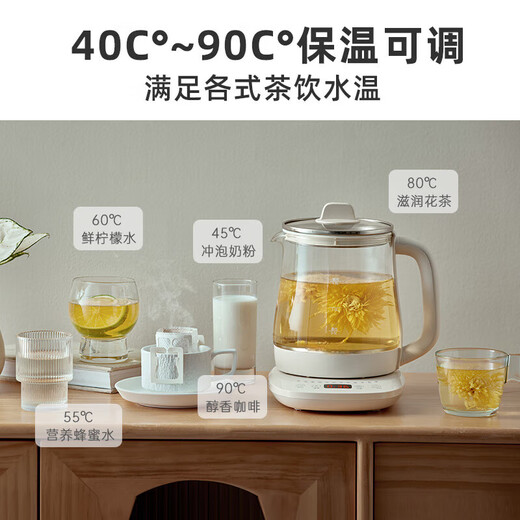 SUDISQR Subo Health Pot Tea Kettle Constant Temperature Kettle Insulated Commercial Water Boiling Integrated Electric Kettle Flower Teapot 316L Stainless Steel 1.5L Large Capacity YSH-J1 1.5L Upgraded Model with Filter 1.5L