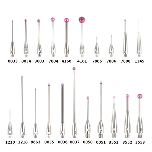 Drei-Koordinate Stylus-Sonde Dreidimensionaler Stift 0,5/1,0/Ball Kopf Rubinsonde Stylus M2M3 Nr. 8 3882 Ruby 2.0*L20*M2