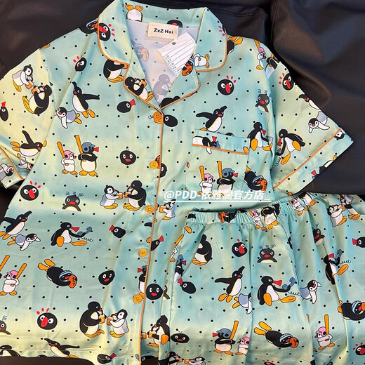 ZIPJBX可爱凯蒂猫三件套装睡衣女夏季ins薄款短袖休闲家居服可外穿 套WZL1483【三件套装】 M 【建议80-100斤】