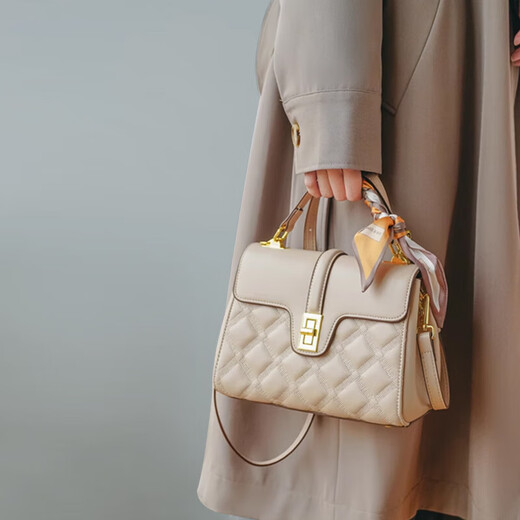 Calviakrim International Light Luxury Marke 2025 Neue Modependlertasche Frauen große Kapazitätstasche Crossbody Tasche Premium Handtasche Aprikosenfarbe