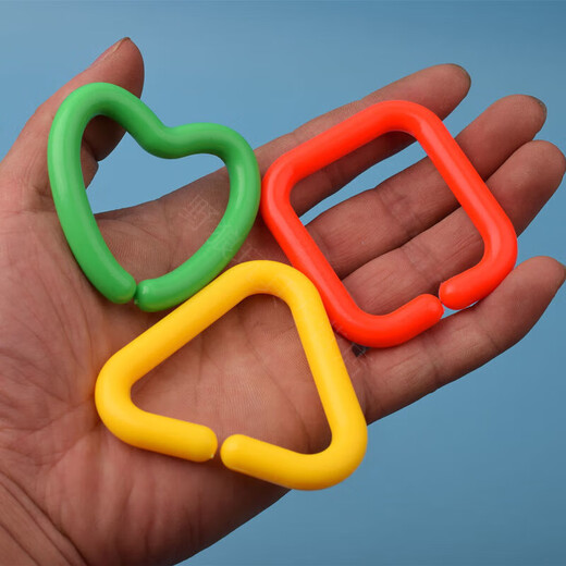 Magic Bean Shenghuo Chaîne géométrique de la chaîne de serrage géométrique Kindergarten Baby Early Education Toys Fine Move Training Focus Building Blocys Blocs Geometric Glamping 60 [sacs auto-scellés]