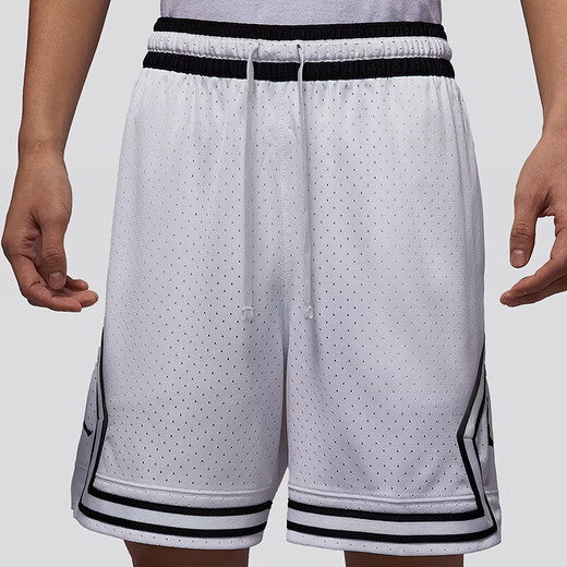 Jordan Herren Sportshorts Sommer Shorts Casual Hosen Cool und Leichtes HF9911-100 Weiß/Schwarz 2xl