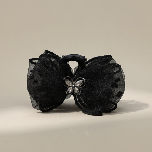 Chimera (CHIMERA) light gauze polka-dot bow half-tied hair grabber hair full-tied grabber hairpin hairpin female hairpin girl birthday gift