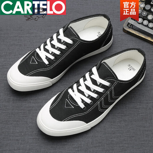 Cartelo 2025 Nuevos zapatos de lienzo para hombres en verano versátil Versión coreana transpirable White Casual Diver Drive Flat Men's Zapatos Blanco 9272 Estilo de cordón 40