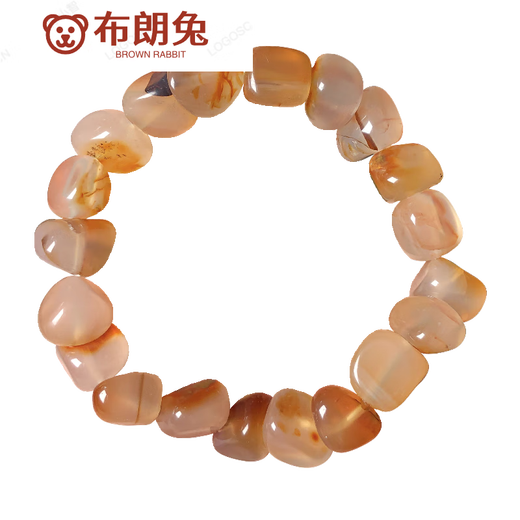 Pulsera marina de oro marina pulsera marina pulsera marina pulsera irregular agate de hierba de hierba y mujeres de bucle de chocolate un solo bucle 1592