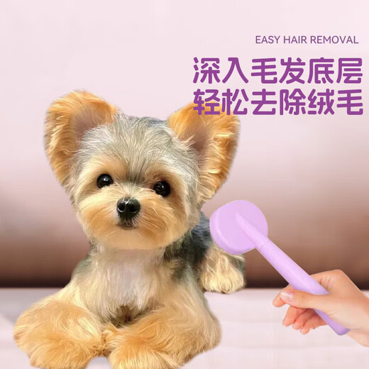Star Wonderful Yorkshire comb special comb for puppy hair pulling and knotting artifact needle combing hair and knotted puppy supplies yellow - free small comb