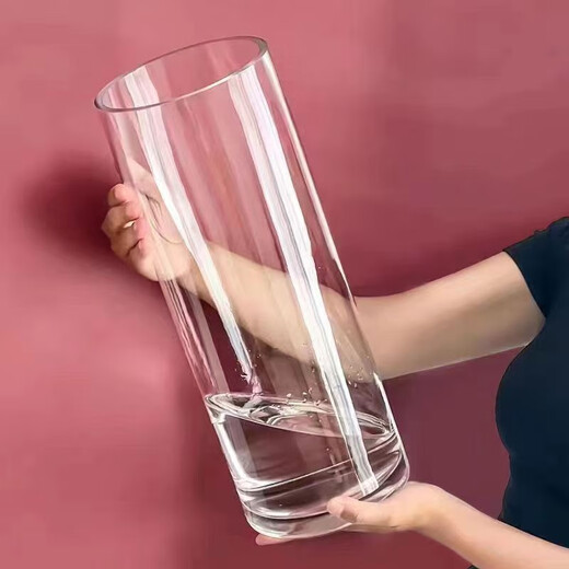 MPPMCK-Acryl-Anti-Fall-Vase-Ornament Wohnzimmerblüteanordnung Transparentes hydroponisches Bambus gerade Barrel Advanced Awakening Blum Eimer Dicked [hohe Wertempfehlung] 12352 Dezimalanlagen