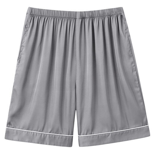 Woodpecker (TUCANO) ice silk pajama pants for men summer large size loose home pants for men shorts for summer thin outfit pants c3294 men #ice silk double pocket L [100-120Jin[Jin equals 0.5 kg]]