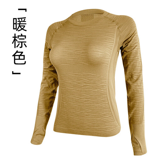 2025LULU same style women's sports long-sleeved T-shirt seamless outdoor round neck yoga fitness wear running Pilates pine forest green small waist XL
