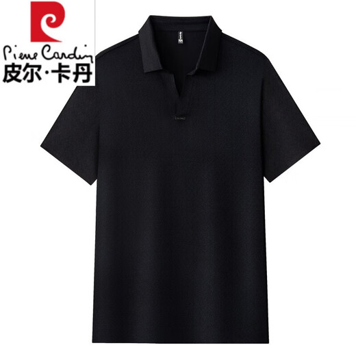 
Piercardan Seagull Collar High-end Mulberry Silk Silk Short-sleeved T-shirt Men's Breathable Casual Lapel Half-sleeved Business Polo Shirt Men 15123 White M