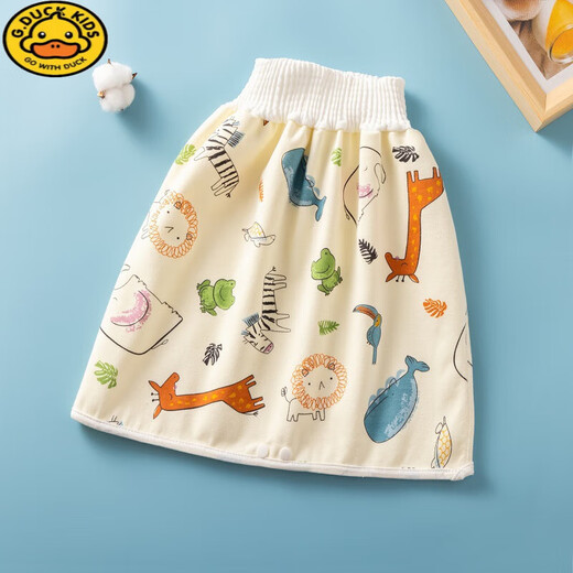 G.Duckkids Устойчивые к подгузникам тренировочные брюки детская юбка для детской тренировки может вымыть хлопковое постельное белье для новорожденных тканевые подгузники прилив папао кролик m (длиной 35 см без стеснения)