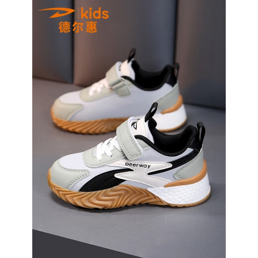 Del Hui Kinderschuhe Forrest Gump Schuhe Jungen 2025 Neue Sommer Kinderschuhe mittelgroße Kinder -Schieber -Mesh -Turnschuhe 3527 Matcha Grün (Frühlingsleder) 34 Größe Innere Länge 21,8/Fuß Länge 20,8