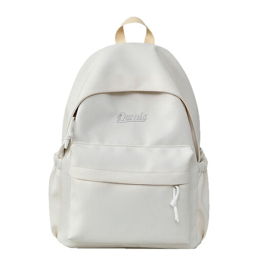 ins cream-based schoolbag girl junior high school students with high appearance and niche college students with niche design sense Jian Xin 6625 white no pendant