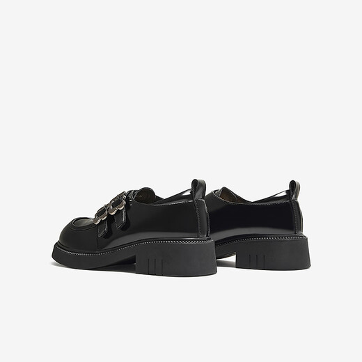 Mejor 2025 Autumn Mall New British College Style Oxford Shoes Shoes de cuero Molas Singles Singles Zapatos D3271CM5 Negro 36