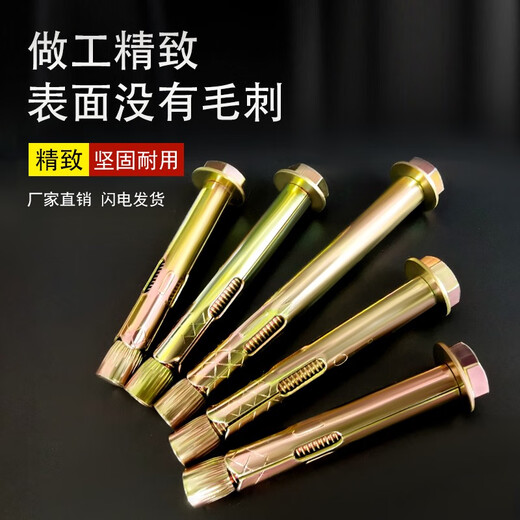 星宝兔整箱国标外六角地板内膨胀螺丝内置膨胀拉爆栓加长M6M8M10M12足长 国标M12801箱足180支