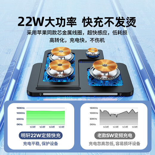 Remax Apple Wireless Charger TROIS-ONE VERTICAL MOBIL MOBILE STAND MAGSAFE MAGNÉTIQUE AUTAGE APPROJET POUR iPhone16Promax Xiaomi 15 Huawei MateP80 / Iwatch Watch