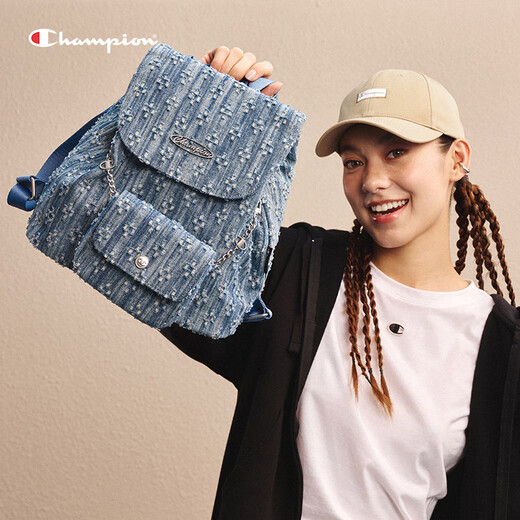Champion US Champion 2025 Nouveau sac à dos pour les femmes et les hommes Fashion sportive décontractée Dundo Bag 25fwp06 Bleu moyen