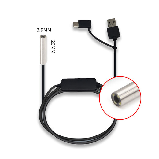 Wen Yijia diameter 3.9mm high-definition endoscope camera OV9734 automotive maintenance industrial sewer pipe waterproof 100 focal length 7-110mm + 1.5 meters line