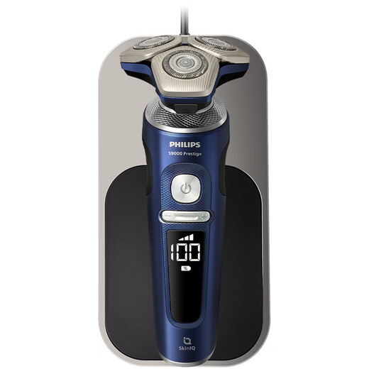 飞利浦（PHILIPS）高端电动剃须刀SP9886星空蓝礼盒蜂巢9系刮胡刀生日礼物男 SP9886进口/星空蓝礼盒