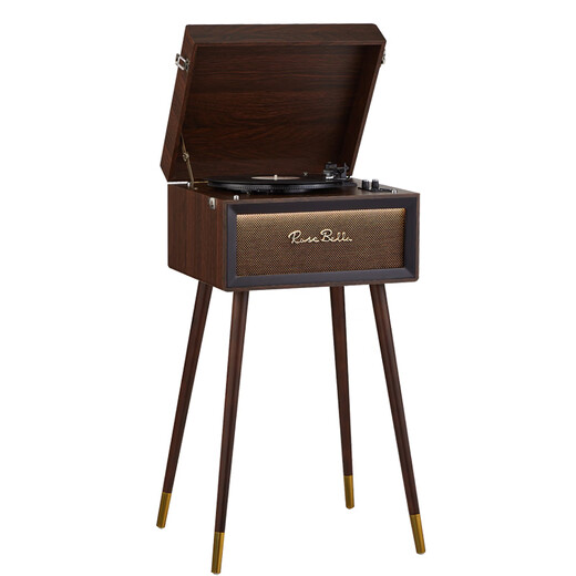 Duhuanshi retro gramophone floor-standing multi-functional LP vinyl record player Nordic antique home HiFi Bluetooth audio decorative ornaments holiday gifts vertical record player + Teresa Teng vinyl record player