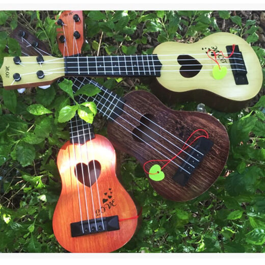 
God children can play children's simulated guitar children's ukulele send string music score beginner toy musical instrument gift [54 cm] blue portable ukulele