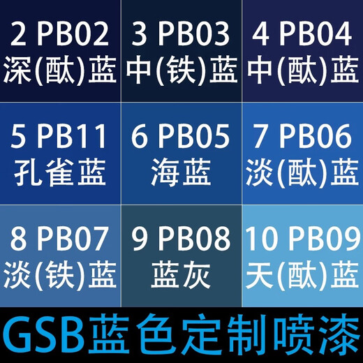 JMRATRAL5013钴蓝色手摇自动喷漆ral5000紫蓝色5002 5019劳尔蓝色系列 RAL5024粉彩蓝【350ml/235g】